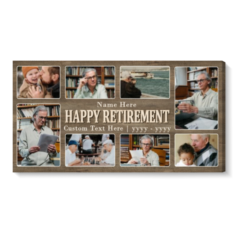 retirement photo collage canvas retirement gifts for women men leaving gift for coworker personalized farewell gift