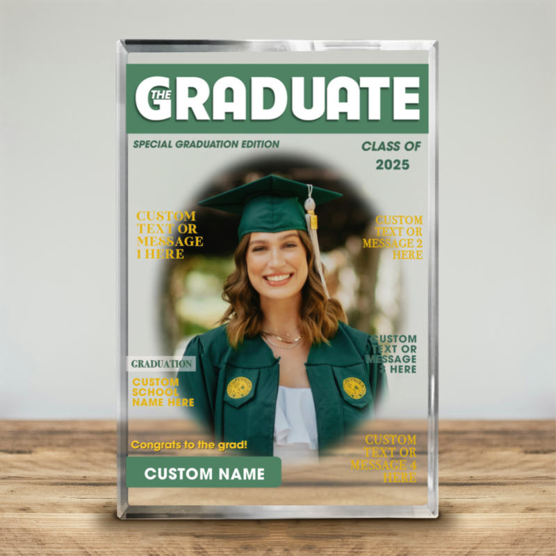 graduation magazine acrylic plaque senior 2025 graduation gifts gifts for graduate grad gifts for him her