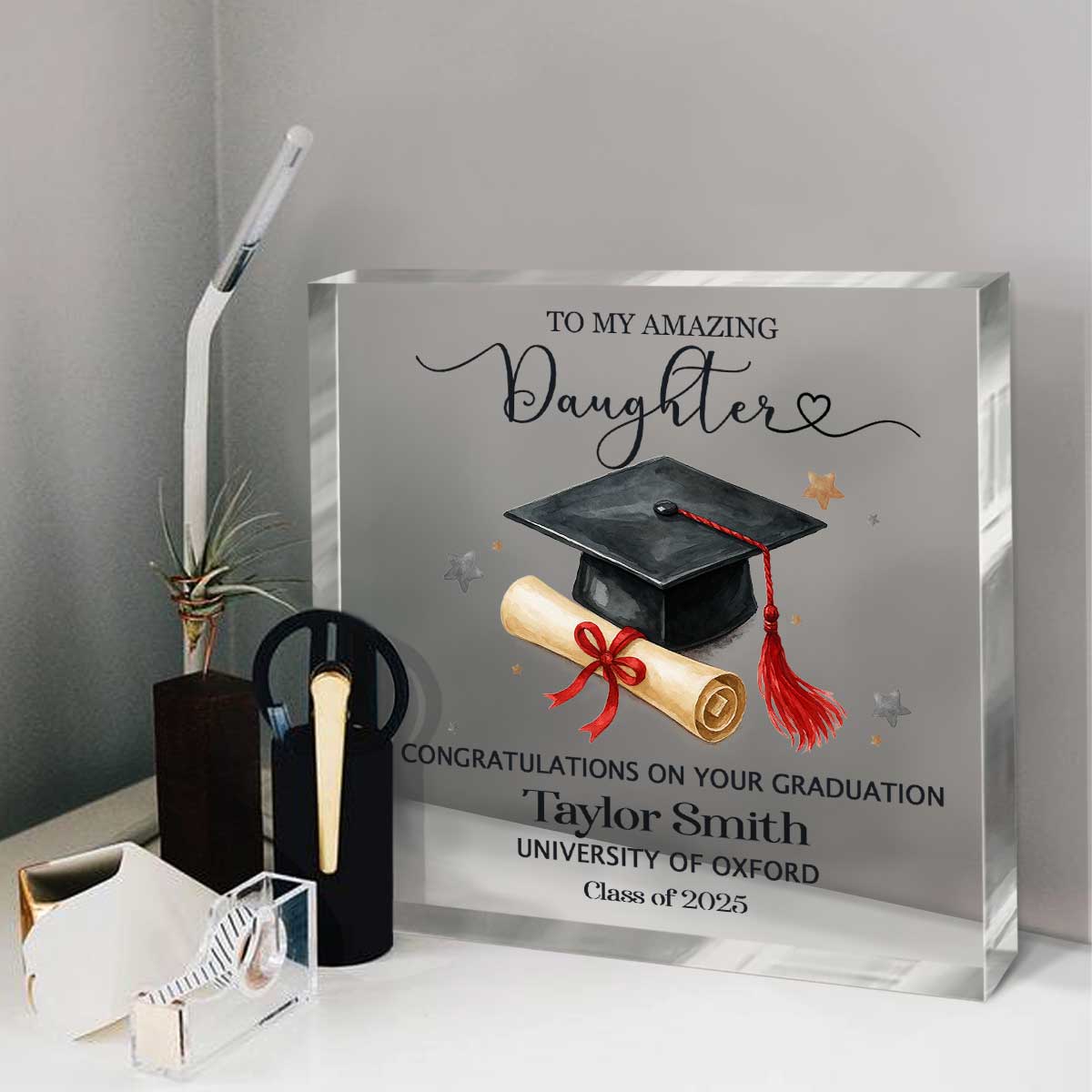 Graduation Plaque For Daughters, Daughter Graduation Gift 2025