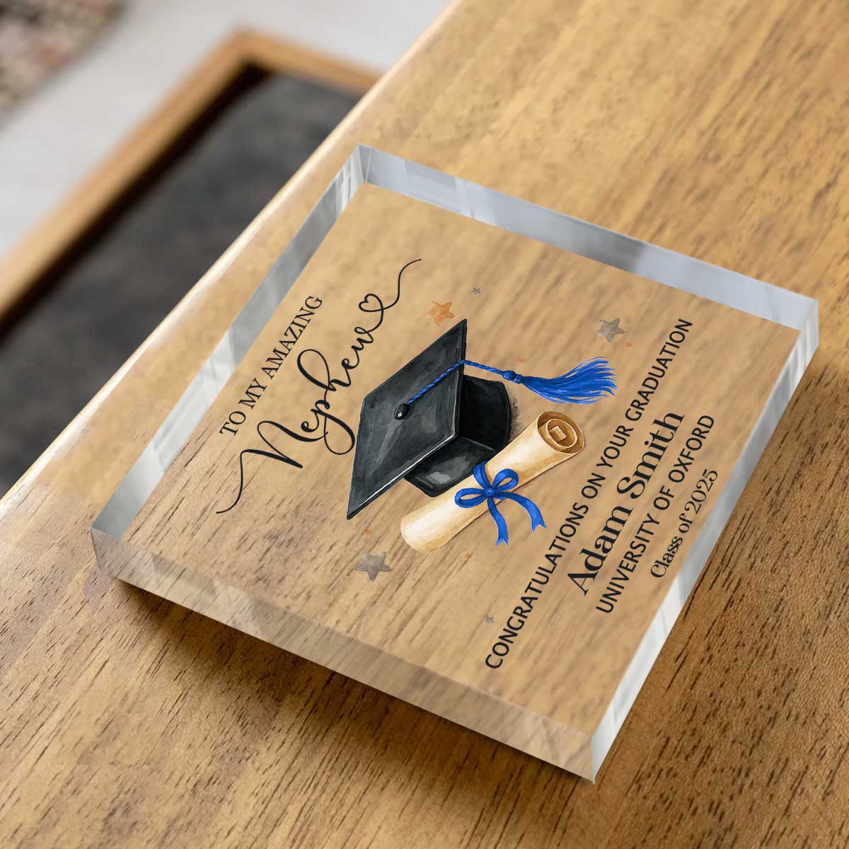Inspirierende Brieftaschenkarte Für Den Neffen – Motivationsgeschenk Von Tante/Onkel