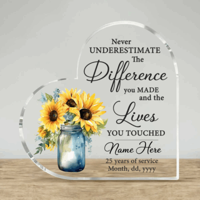 Personalized Retirement Plaque, Employee Service Recognition Award, Retirement Gift for Boss or Leader, Corporate Farewell Gift