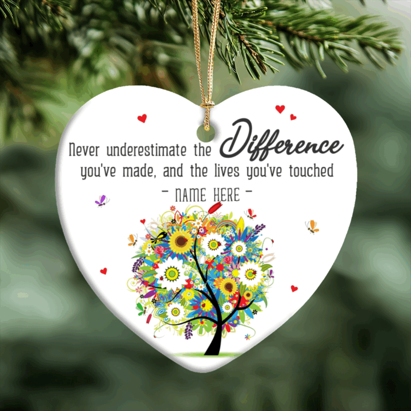 Personalized Retirement Ornament, Coworker Farewell Gift, Employee Appreciation Gift, Boss Thank You Gift, Office Christmas Ornament