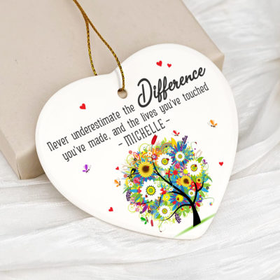 Personalized Retirement Ornament, Coworker Farewell Gift, Employee Appreciation Gift, Boss Thank You Gift, Office Christmas Ornament