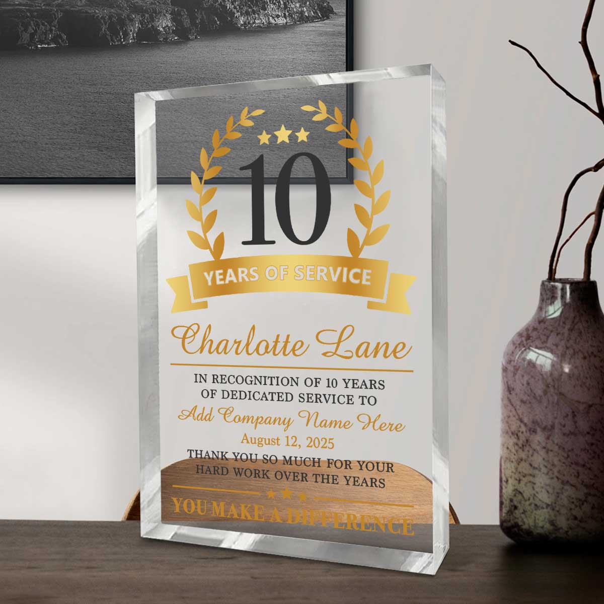 Huquary 50 Pcs Employee Appreciation Awards For Coworker Flower Acrylic Thank You Gifts Trophy - View #10