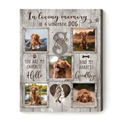 Personalized Pet Loss Sympathy Gifts, Custom Memorial Dog Photo Collage Print, Dog Memorial Gift, Pet Loss Gift Dog, Pet Remembrance Gifts