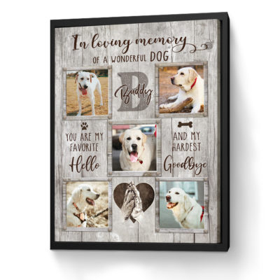 Personalized Pet Loss Sympathy Gifts, Custom Memorial Dog Photo Collage Print, Dog Memorial Gift, Pet Loss Gift Dog, Pet Remembrance Gifts