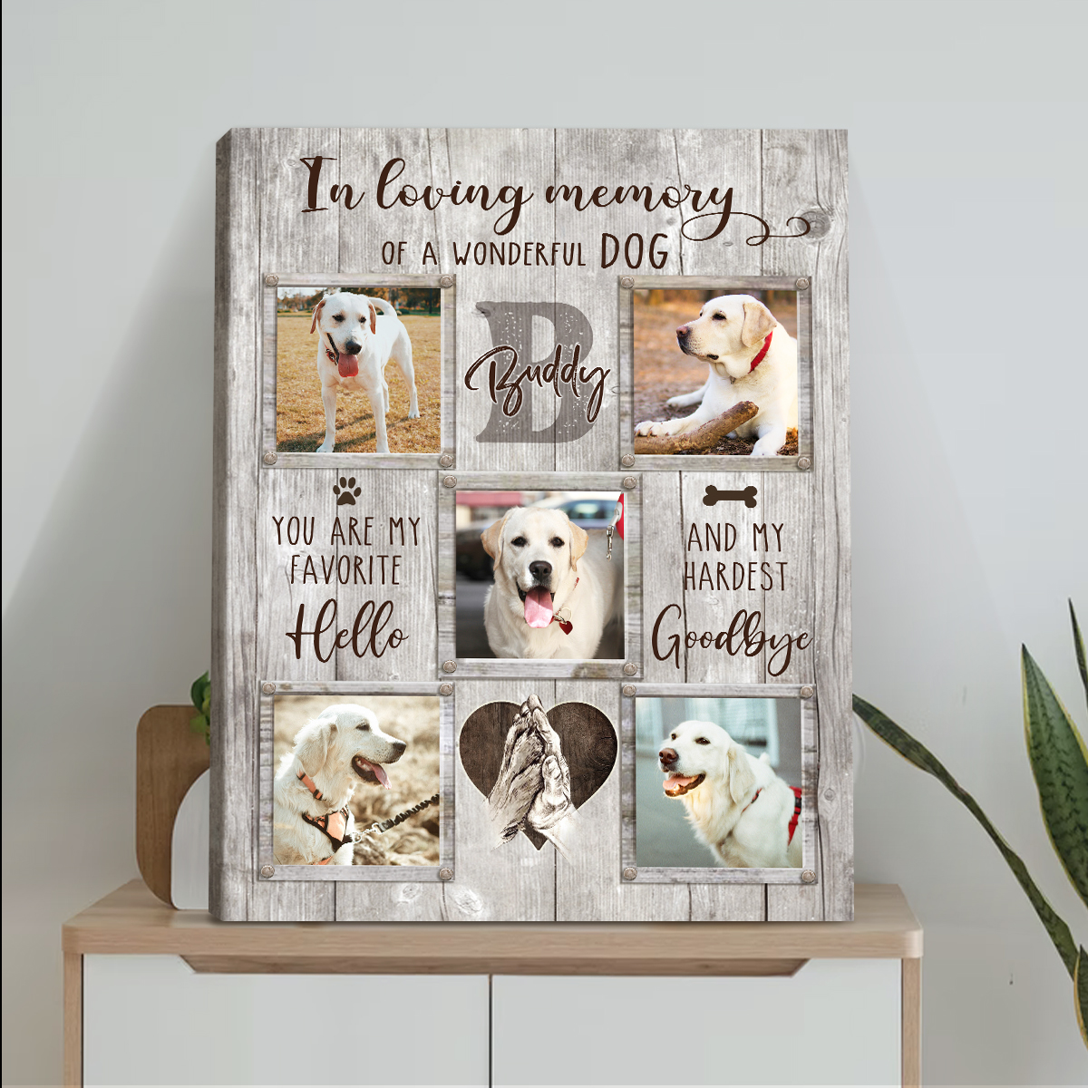 Personalized Pet Loss Sympathy Gifts, Custom Memorial Dog Photo Collage Print, Dog Memorial Gift, Pet Loss Gift Dog, Pet Remembrance Gifts