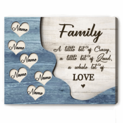 Family Sign With Members Names, Personalized Gift for Family, Anniversary Gift for Parents, Housewarming Gift, Family Christmas Gifts