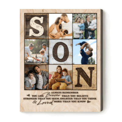 Personalized Gifts For Son, Birthday Gift for Son, Son Photo Collage Print, Mum To Son Gifts, Gift For Son From Father, Grad Gift For Son