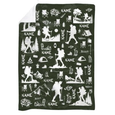Personalized Christmas Gifts 2025 27 Personalized hiker blanket with custom name, cozy fleece for outdoor and camping lovers.