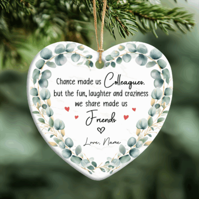 Personalized best friend ornament with custom name