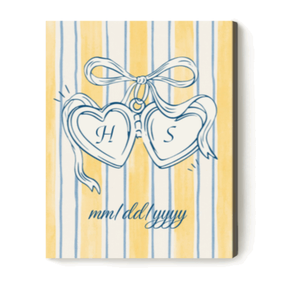 Personalized Christmas Gifts 2025 17 Personalized Couples Initial Canvas featuring custom couple initials, names, and date – romantic Valentine’s Day and anniversary wall art for above bed décor.