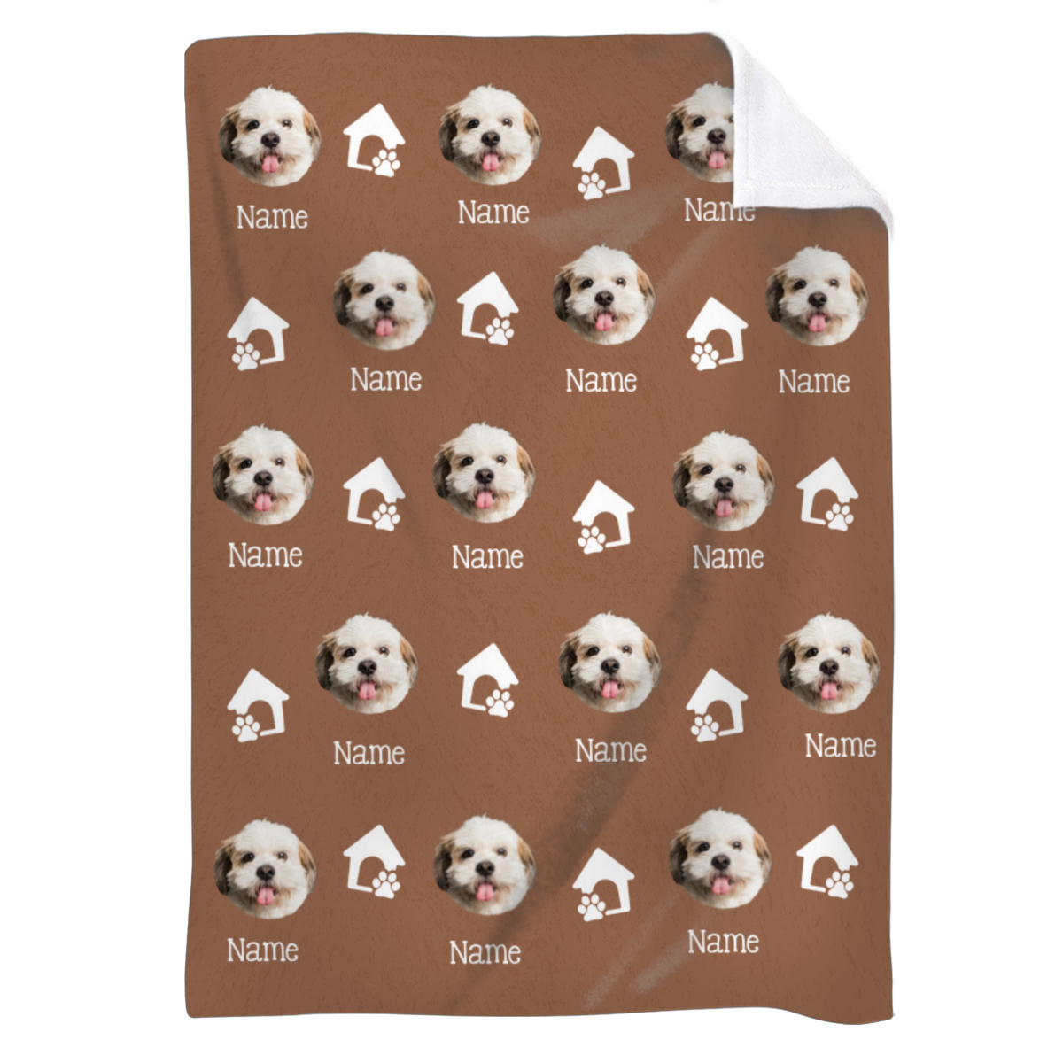 Custom Pet Blanket Using Photo And Name, Personalized Dog Lover Gift ...