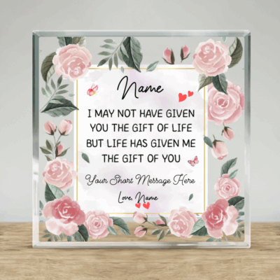 To My Daughter In Law Custom Acrylic Block, Gift For Daughter In Law On Wedding Day, Thank You Gift for Daughter In Law
