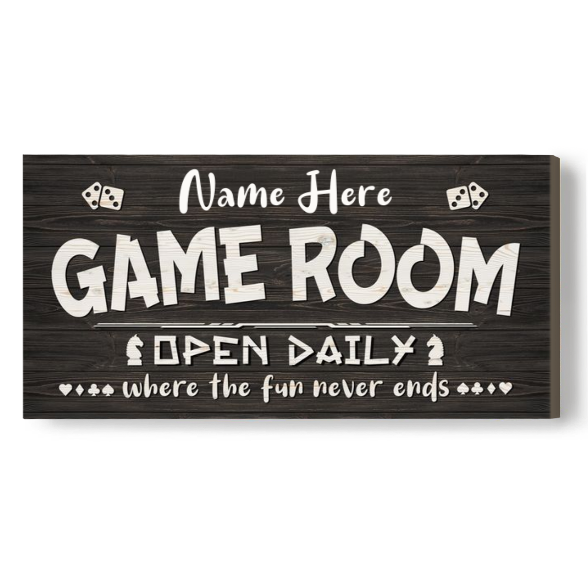 Personalized Game Room Sign - Custom Family Game Night Decor, Open ...
