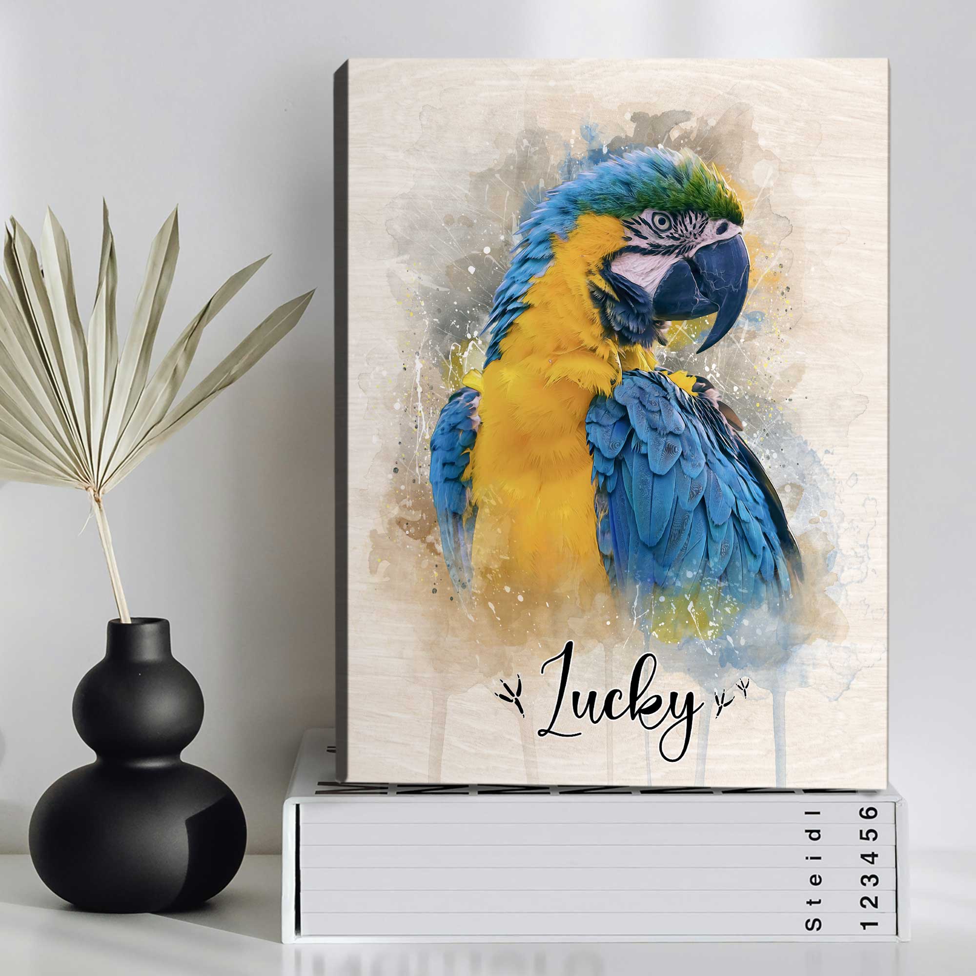 Personalized Parrot Portrait Canvas From Photo - Custom Parakeets Portrait Print With Name, Bird Lover Gift, Bird Owner Gift, Parrot Wall Art 4 benicee personalized parrot portrait canvas from photo custom parakeets portrait print with name bird lover gift bird owner gift parrot wall art 3