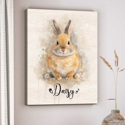 Personalized Bunny Portrait from Photo – Custom Rabbit Pet Canvas, Rabbit Owner Gifts, Pet Loss Gift 13 Personalized Bunny Portrait from Photo – Custom Rabbit Pet Canvas, Rabbit Owner Gifts, Pet Loss Gift