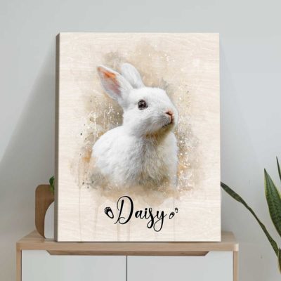 Personalized Bunny Portrait from Photo – Custom Rabbit Pet Canvas, Rabbit Owner Gifts, Pet Loss Gift 14 Personalized Bunny Portrait from Photo – Custom Rabbit Pet Canvas, Rabbit Owner Gifts, Pet Loss Gift
