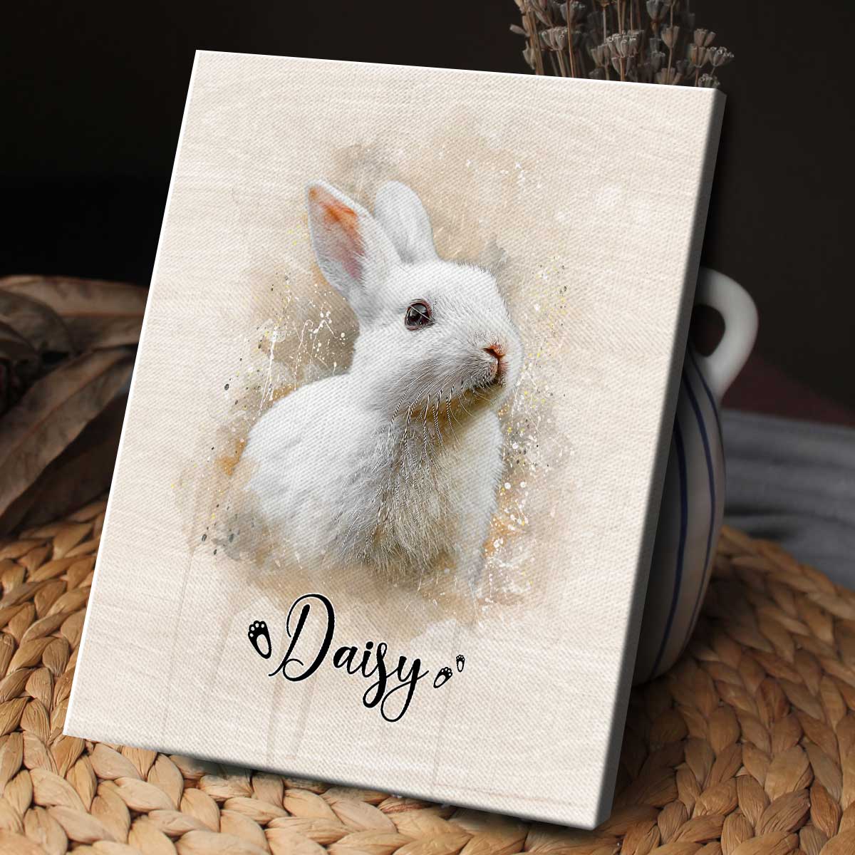 Personalized Bunny Portrait from Photo – Custom Rabbit Pet Canvas, Rabbit Owner Gifts, Pet Loss Gift 8 Personalized Bunny Portrait from Photo – Custom Rabbit Pet Canvas, Rabbit Owner Gifts, Pet Loss Gift