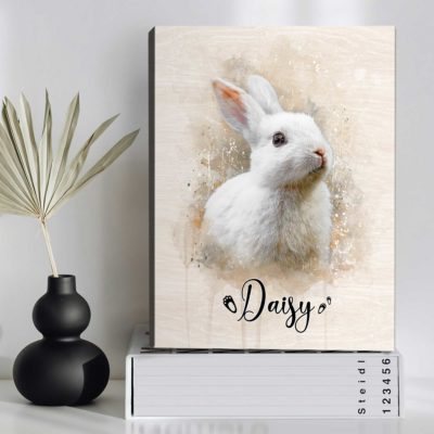Personalized Bunny Portrait from Photo – Custom Rabbit Pet Canvas, Rabbit Owner Gifts, Pet Loss Gift 19 Personalized Bunny Portrait from Photo – Custom Rabbit Pet Canvas, Rabbit Owner Gifts, Pet Loss Gift