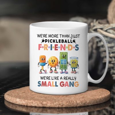 Benicee Shop 206 Personalized Pickleball Friends Mug - Custom Name Pickleball Team Gift, Funny Pickleball Mug, Pickleball Lover Gift, Pickleball Fan Gift