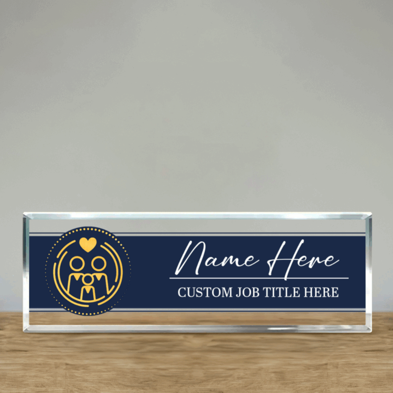 Personalized Family Doctor Desk Name Plate – Custom Acrylic Office Name Sign, Gift for Family Physician, Medical Office Gift
