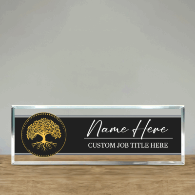 Personalized Physical Therapist Office Desk Name Plate - Clear Doctor of PT Nameplate, Medical Practitioner Appreciation Gift