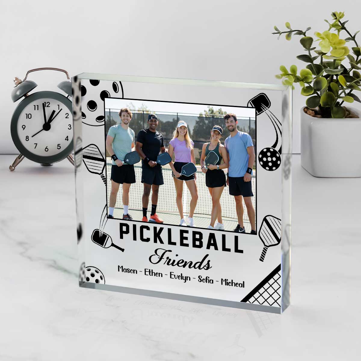 Personalized Pickleball Friends Photo Plaque – Custom Pickleball Team Gift with Picture, Pickleball Player Keepsake for Teammates 1 Personalized Pickleball Friends Photo Plaque – Custom Pickleball Team Gift with Picture, Pickleball Player Keepsake for Teammates