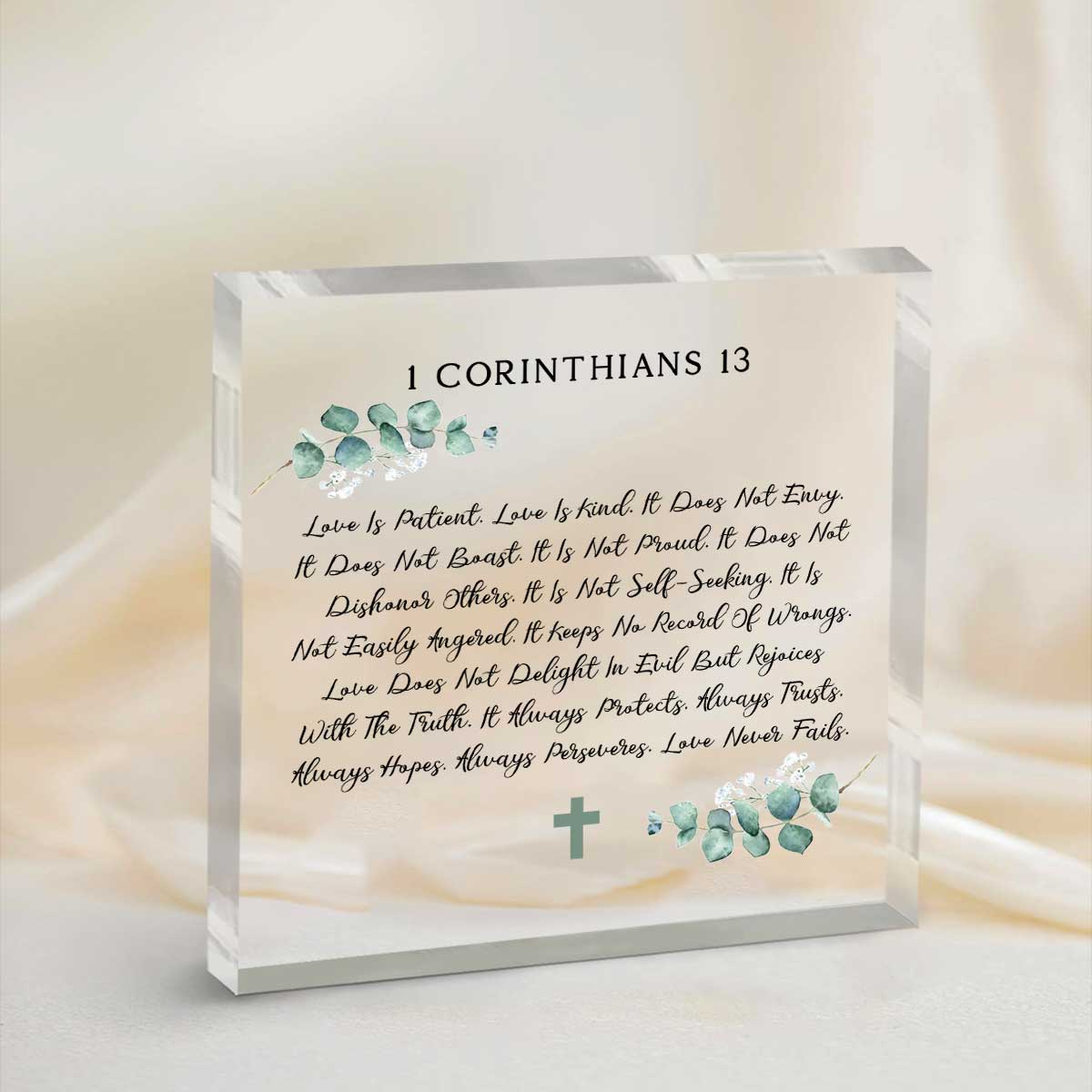 Custom Bible Verse Acrylic Plaque, Christian Keepsake Gifts, Religious Gifts For Her, Bible Acrylic Table Decor 1 Custom Bible Verse Acrylic Plaque, Christian Keepsake Gifts, Religious Gifts For Her, Bible Acrylic Table Decor