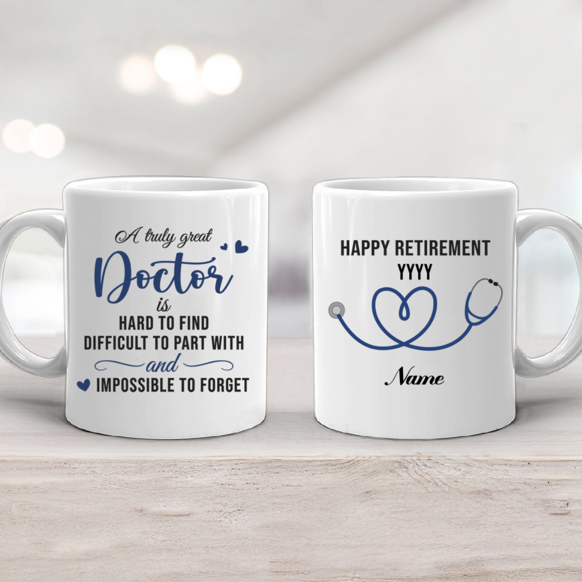 Personalized Doctor Appreciation Mug - Doctor Retirement Gift, Custom Name  Year Keepsake, A Truly Great Doctor Mug, Doctor Thank You Gift - Best  Personalized Gifts For Everyone