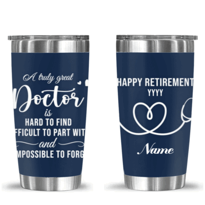 Personalized Doctor Name Tumbler - Doctor Retirement Gift, A truly Great Doctor Tumbler, Doctor Thank You Gift, Dr. Leaving Goodbye Tumbler
