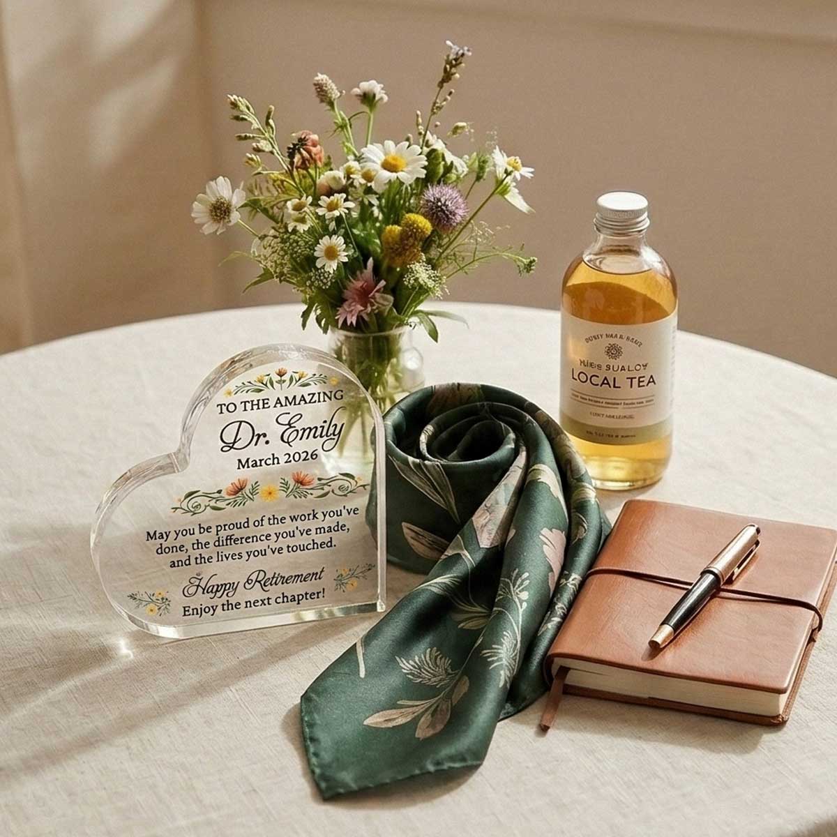 Personalized Doctor Retirement Heart Plaque - Appreciation Doctor Gift, Custom Doctor Name Keepsake, Coworker Retirement Gift For Doctor