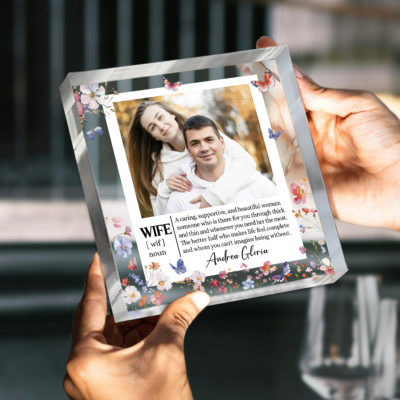 Personalized Wife Photo Acrylic Plaque - Custom Photo Gift for Wife, Romantic Wife Definition Plaque, Mother’s Day Gift from Husband