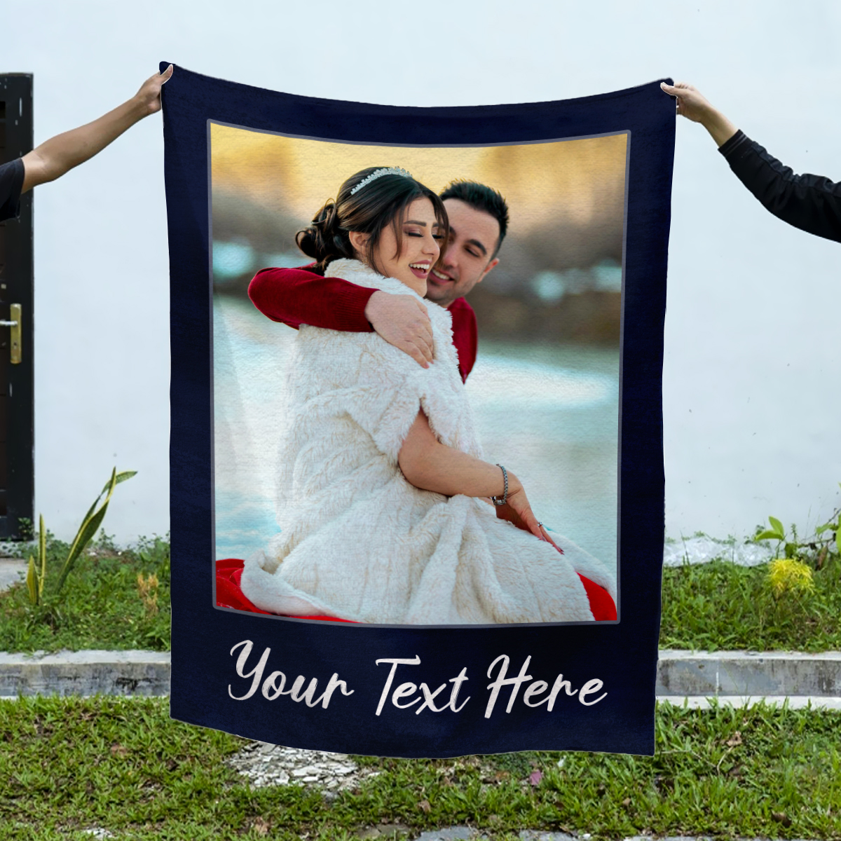 Personalized Photo Blanket - Custom Picture Blanket, Photo Blanket Gift, Make Your Own Blanket With Pictures, Custom Text Blanket
