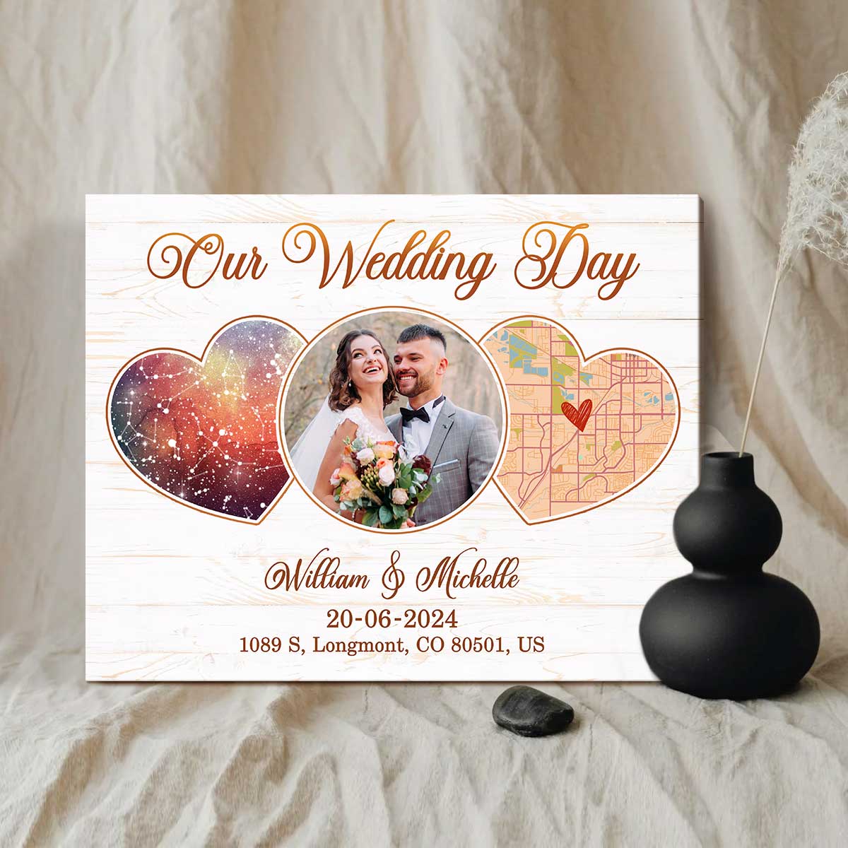 Personalized Wedding Canvas Prints 