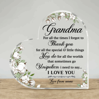 Custom Plaque for Grandma - Personalized Mother’s Day Gift from Grandkids - Sentimental Gift for Grandma - Nana Keepsake