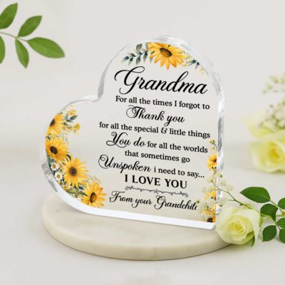 Custom Plaque for Grandma - Personalized Mother’s Day Gift from Grandkids - Sentimental Gift for Grandma - Nana Keepsake