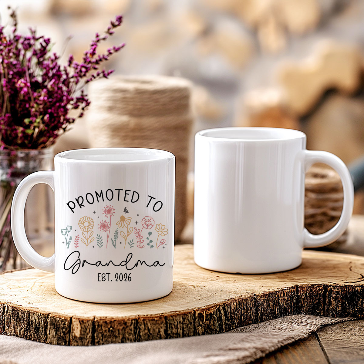 Custom Promoted To Grandma Coffee Mug - Mothers Day Gift For New Grandma -  Pregnancy Announcement Grandmother Keepsake - First Time Nana Gift - Best  Personalized Gifts For Everyone