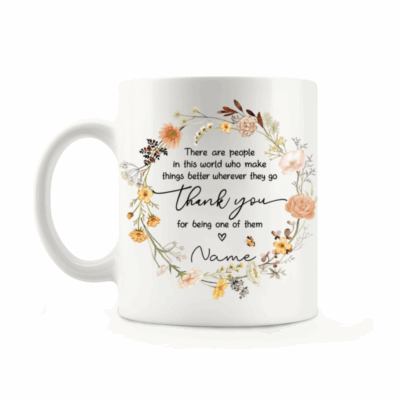 Personalized Thank You Gift, Thank You Coffee Mug, Appreciation Gift for Teacher Coworker, Mentor Gift