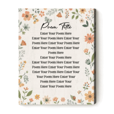 Personalized Use Your Own Words Canvas Print, Any Song Lyrics On Canvas, Custom Quote Wall Art, Wedding Anniversary Gift