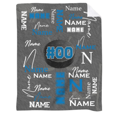 Personalized Field Hockey Blanket with Name, Senior Night Field Hockey Gift, Hockey Player Blanket, End of Hockey Season Gifts