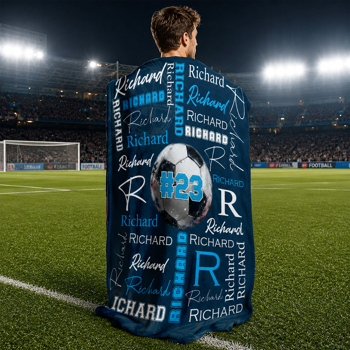 Personalized Soccer Blanket with Name, Senior Night Soccer Gift, Soccer Player Blanket, Soccer Team Gifts End Of Season