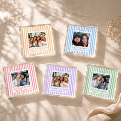 Personalized Best Friend Acrylic Plaque, Gifts for Female Friends, Best Friend Photo Gift, Bestie Birthday Gift