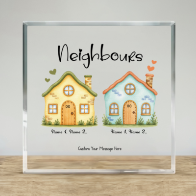 Personalized Goodbye Neighbor Gift, Farewell Neighbor Acrylic Plaque, Moving Away Neighbor Keepsake, Neighbor Friendship Gift
