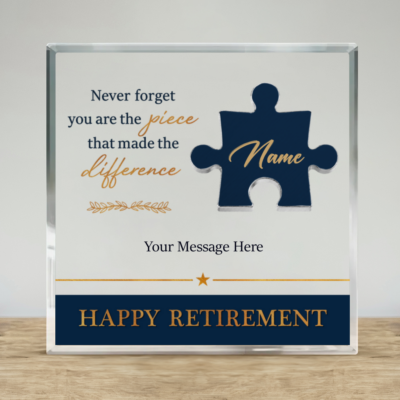 Personalized Retirement Appreciation Plaque, Employee Retirement Gift, Thank You Retirement Gift, Retirement Keepsake