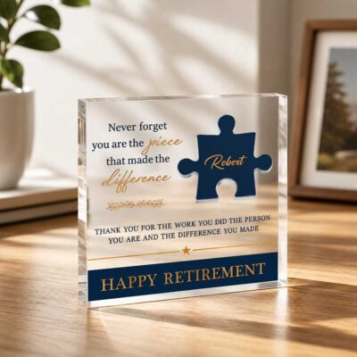Personalized Retirement Appreciation Plaque, Employee Retirement Gift, Thank You Retirement Gift, Retirement Keepsake