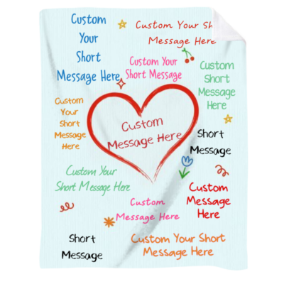 Personalized Actual Handwriting Notes Blanket, Custom Handwritten Blanket, Message Blanket, Meaningful Gift For Mom Grandma