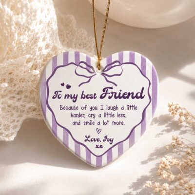 Benicee Shop 112 personalized friendship christmas ornament sentimental friend gift