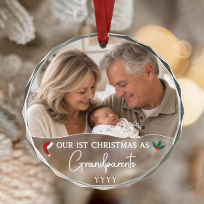 First Christmas As Grandparents Ornament, Personalized New Grandparents Christmas Gift, 1st Time Grandparents Ornament, First Grandchild Gift